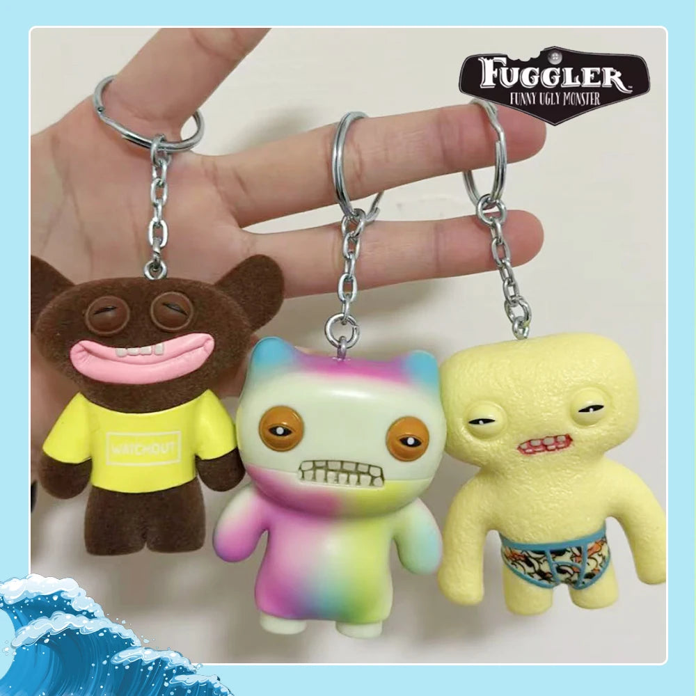 Fuggler Orignal Blind Box Keychain Pendant Model Doll Funny Ugly Monster Figure Statue 6-8.5cm Ornaments Dolls Birthday Gifts