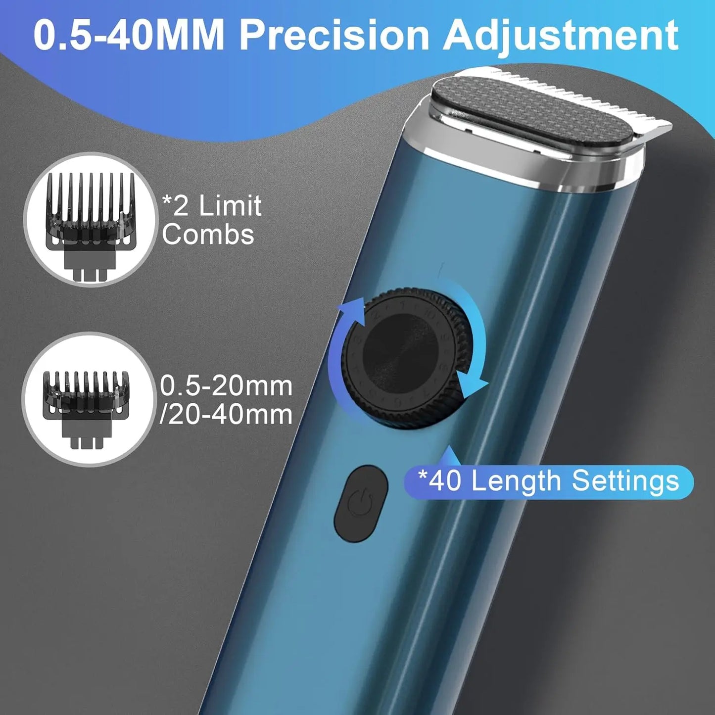 Sejoy Beard Trimmer for Men Cordless Nose Hair Trimmer Waterproof Hair Clippers and Trimmers Set Electric Razor