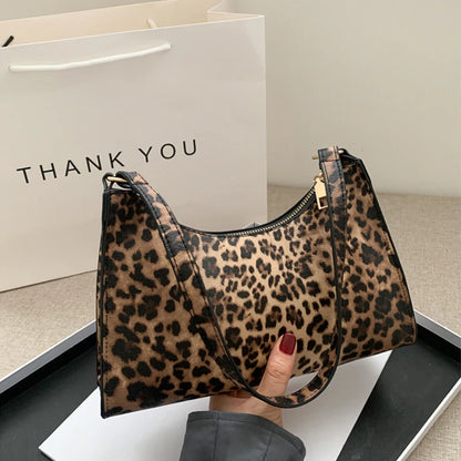 Fashion Zebra Print Women Luxury Handbag PU Leather Simple Underarm Shoulder Bags Female Daily Design Clutch Totes Purse Pouch