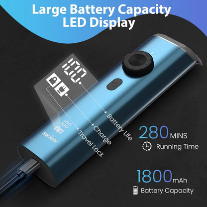 Sejoy Beard Trimmer for Men Cordless Nose Hair Trimmer Waterproof Hair Clippers and Trimmers Set Electric Razor