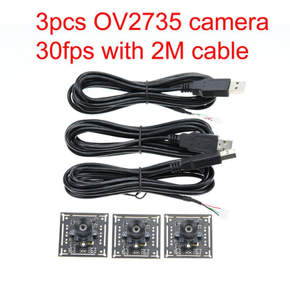 GXIVISION OV9732 1MP 30FPS 2M Cable 100 Degree USB Camera Module,3pcs OV2735、IMX179 Webcam Compatible For Autodarts.io Scoring