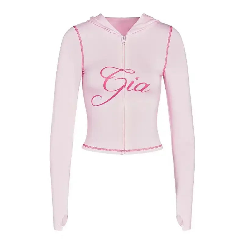 Herren-Set aus Kapuzenjacke mit Reißverschluss und Shorts – Sportbekleidung mit Buchstabenprint