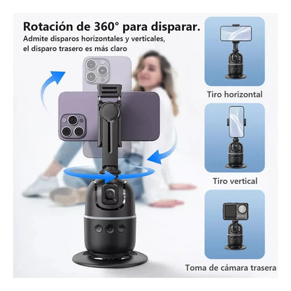 Roreta Multifunctional selfie stick with light anti shake shooting image stable for iPhone smartphone handheld gimbal stabilizer