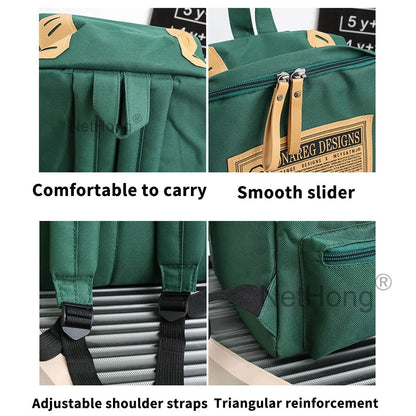 Men&Women Boys Laptop Backpack Waterproof Large Rucksack Travel School Bags~