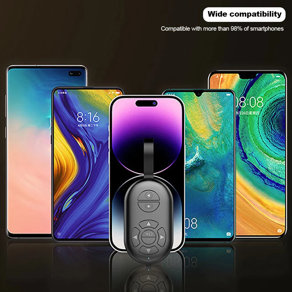 8 Buttons Wireless Phone Selfie Photo Shutter For Tiktok Video Page Turner Rechargeable Bluetooths-compatible Remote Controller