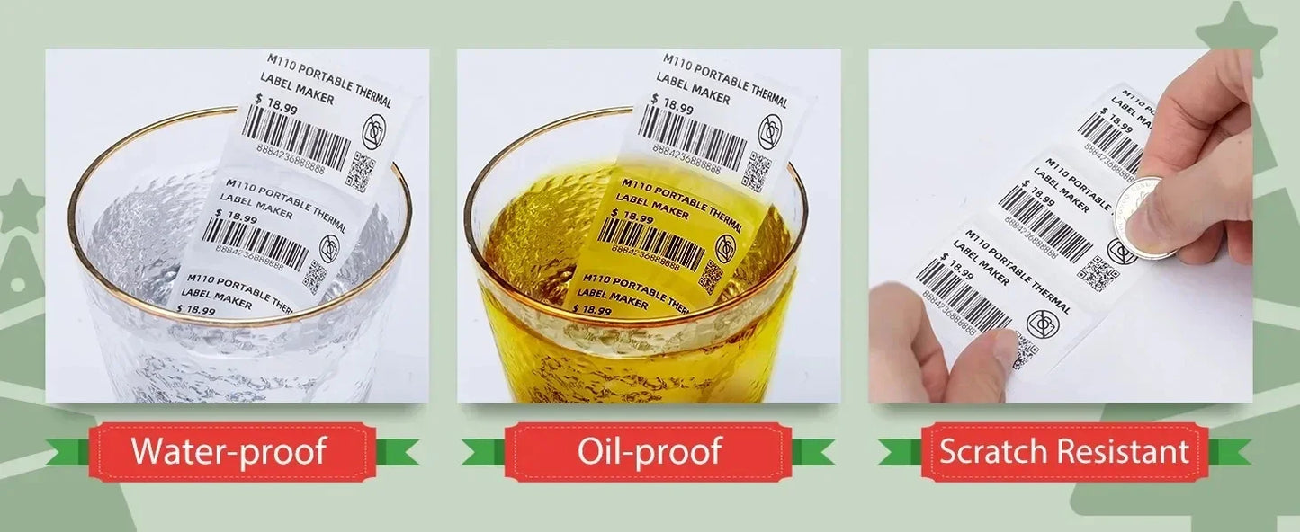 Thermal paper Label Maker Paper M110 Label for Small Business Multi-Purpose Thermal Sticker for M110 M221 M200 M220 Printer