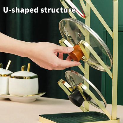 3 Saucepan Pot Pan Storage Rack Holder Kitchen Cupboard Organiser Stand Shelf UK