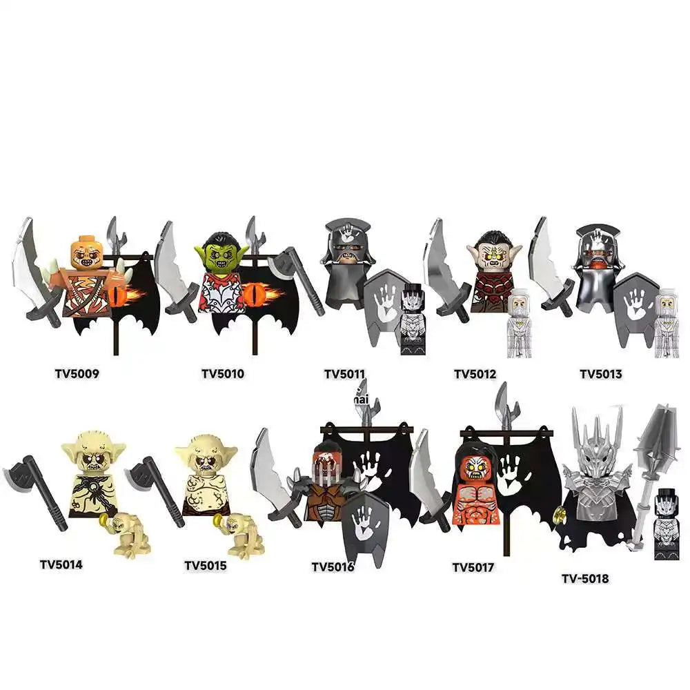 TV6411 Cartoon model minifigure Assemble compatible Puzzle Dolls Mini Action Figures Series Decoration Toys Kids Birthday Gifts