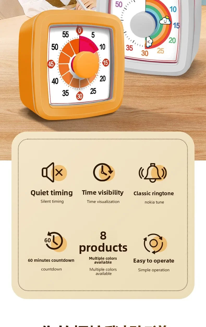 School Visual Timer Children Yunbaoit Visual Timer With Night Light Kitchen Accessories Stop Watch Digital Stopwatch Pomodoro