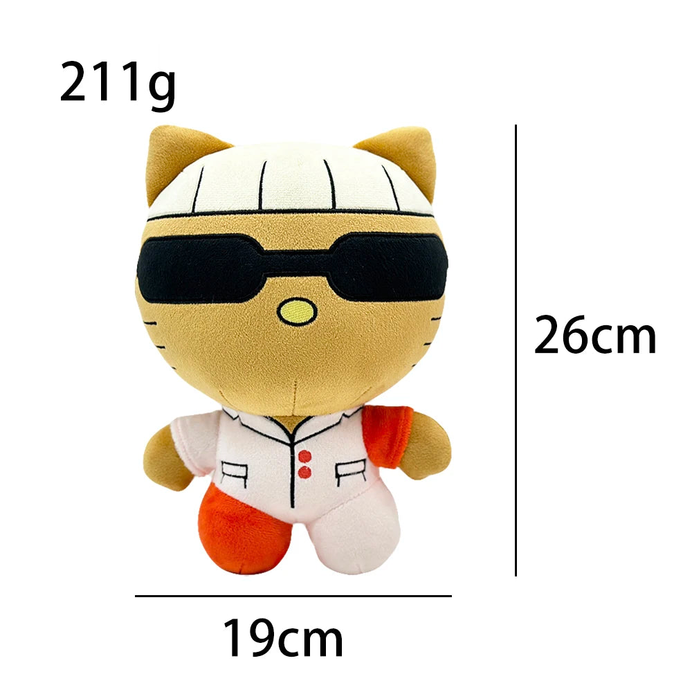 New Hello Kitty Ken Carson Rapper Trippie Taylors Plush Toy Doll with Clothes Stuffed Soft Plush Toys Fans Collect Gifts