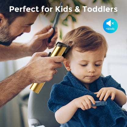 SEJOY Hair Clipper Kit Professional Hair Nose Trimmer for Men Reachageable Waterproof Haircutting Machine,Gold