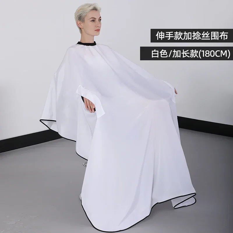 Plus Salon Professional Haircut Shawl Snap Waterproof Hairdresser Hairdressing Apron Barber Hair Cutting Dye Hair Styling Capes