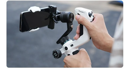 FeiyuTech SCORP Mini 2 Handheld Gimbal 3-Axis Mirrorless & Action Camera Smartphone with AI tracker Magnetic Fill, 1.2kg Payload