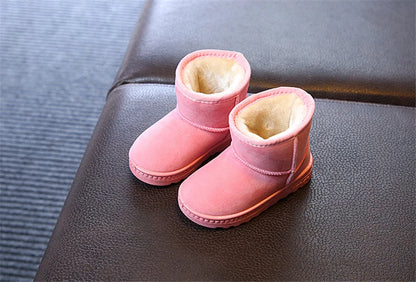 Kids Winter Slippers - Luxury Fur Lined Non-Slip Indoor Boots for Boys & Girls