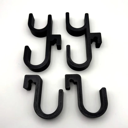 2Pcs Car Umbrella Hooks - Trunk Hangers, Universal for Sedans with No-Drill Installation, Multi-Functional Seat Back Storage Racks