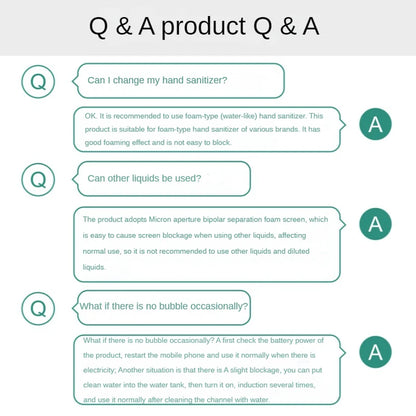 Touchless Automatic Soap Foam Dispenser USB Rechargeable Liquid Foam Hand Washer Machine Bathroom Infrared Sensor Soap Dispenser