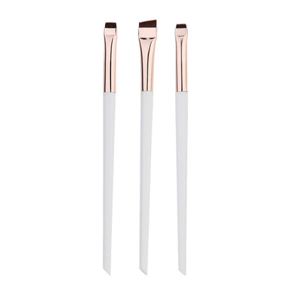 3pcs/set Blade Eyeliner Brush Eyebrow Brush Portable Flat Fine Eye Liner Brow Contour Makeup Brushes Makeup Tool
