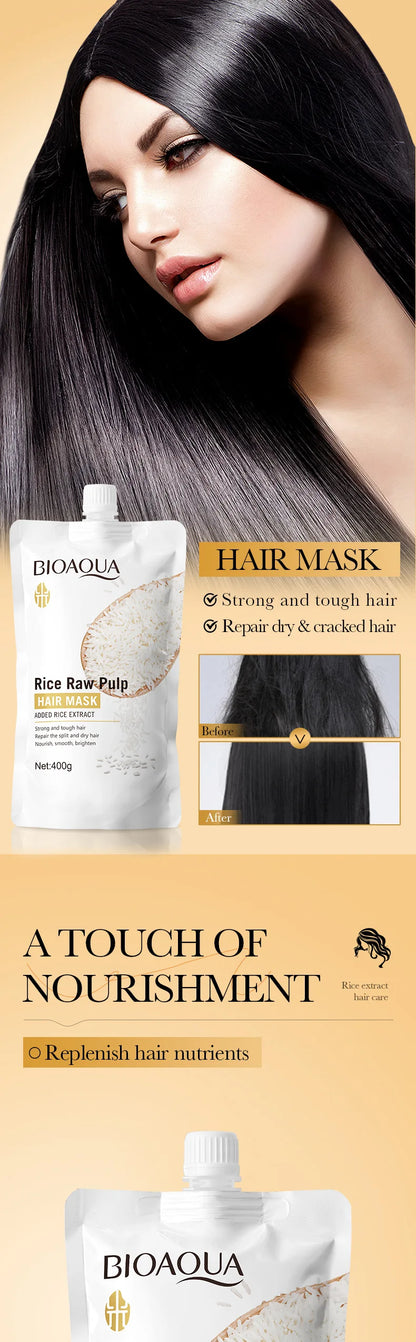 10/30/50/100/400g Magical Keratin Hair Mask 5 Seconds Repair Damaged Frizzy Hair Soft Smooth Shiny Rice Moisturizing Hair Care