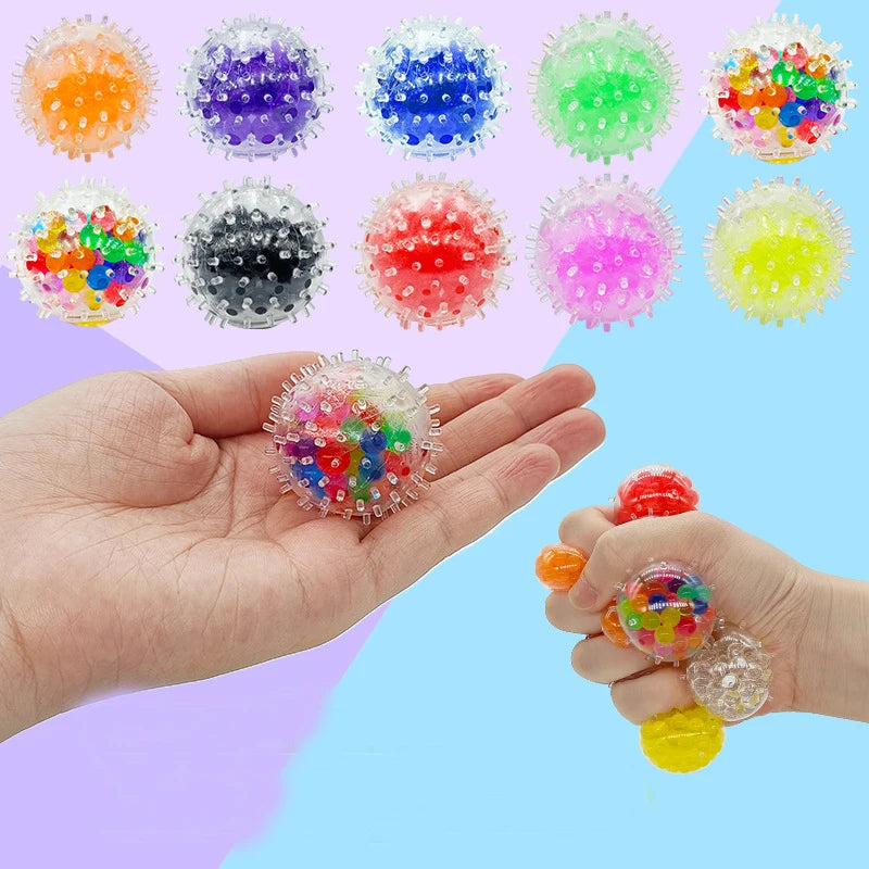 5/10/20Pcs 3.5cm Squeeze Ball Grape Ball Stress Relief Squeeze Sensory Toys Boys And Girls Birthday Party Favors Pinata Filler