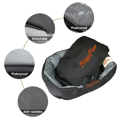 Dog Bed for All Season Pet, Calming Sleeping Mat, Sofa, Kennel Cushion with Removable Cushion, Oxford Cover, L, XL, XXL