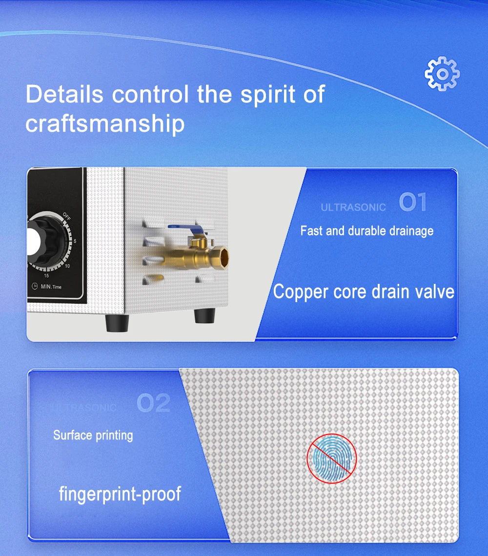 Industrial Ultrasonic Cleaner Cleaning Device 30L 600w 800w 900w Retainer Cleaner Machine Ultrasonic Bath UK AU EU US Plug 220v