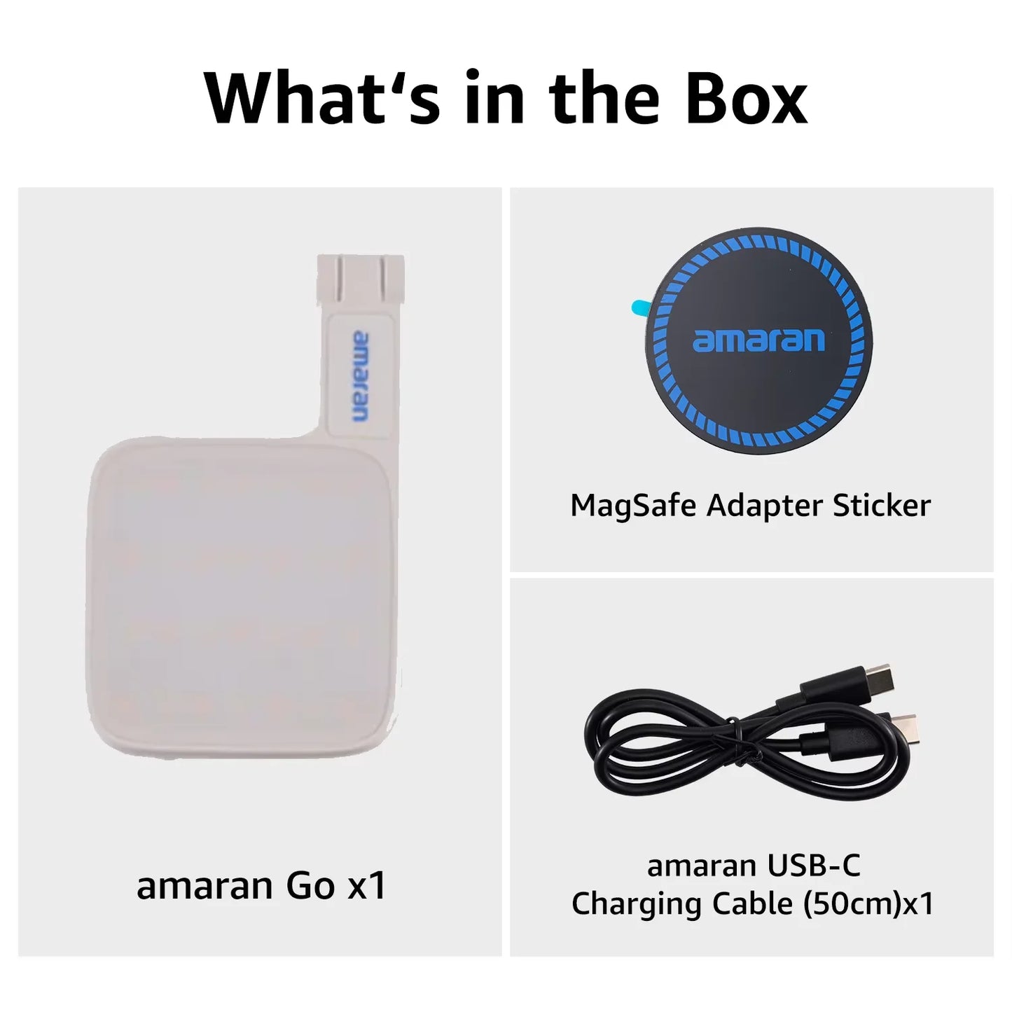 amaran Go Magnetic Phone Selfie Light Rechargeable Portable Light with Mirror for Selfie Makeup Video Conference TikTok Youtube