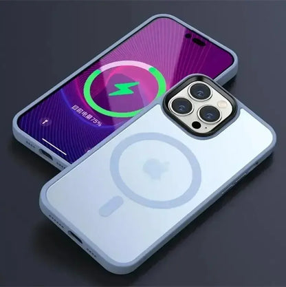 Translucent Frosted Matte Magnetic Phone Case For iPhone 17 16 15 14 Plus 13 12 Pro Max Case For Magsafe Wireless Charging Cover
