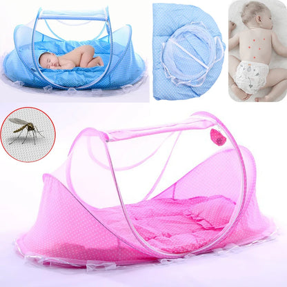 Baby Bed Mosquito Net Baby Bed Crib Folding Net Mosquito Net Mattress Pillow Suit Newborn Cradle Mesh Tent Net Baby Bedding