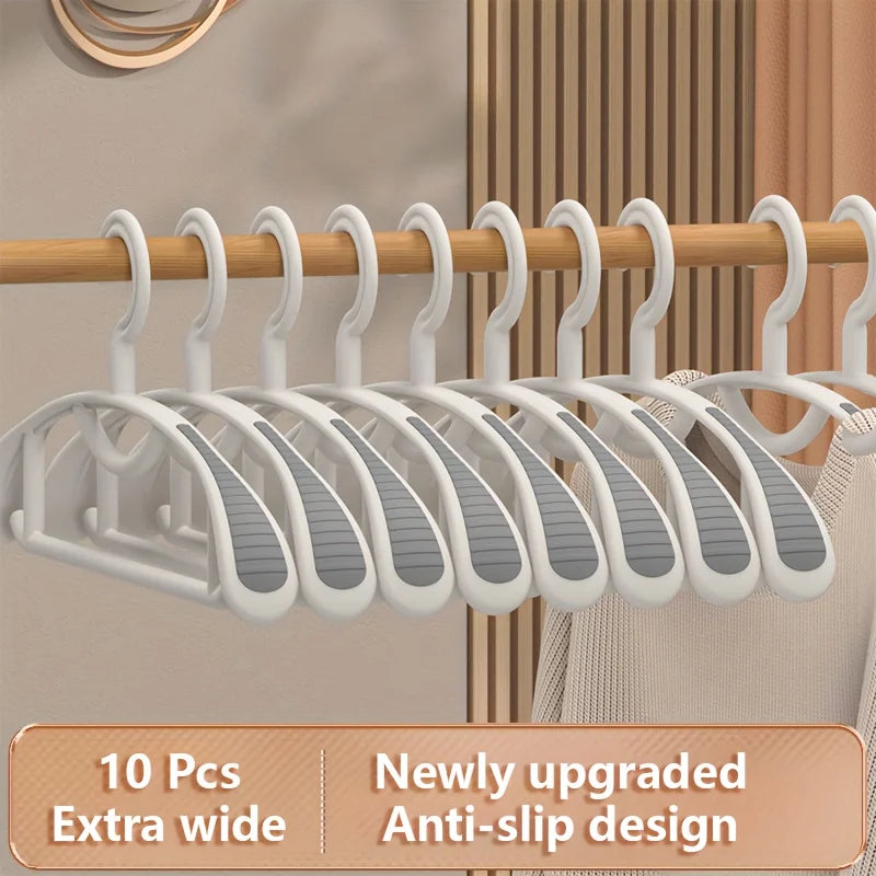 Household Non-slip Hanger, Thick And Wide Shoulder Plastic Drying Rack, Used To Hang Clothes Wholesalers