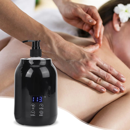 Massage Oil Warmer Digital Lotion Cream Heater LED Display Lotion Warmer Massage Oil Heater 2 Heat Modes Fast Heat Lotion Warmer
