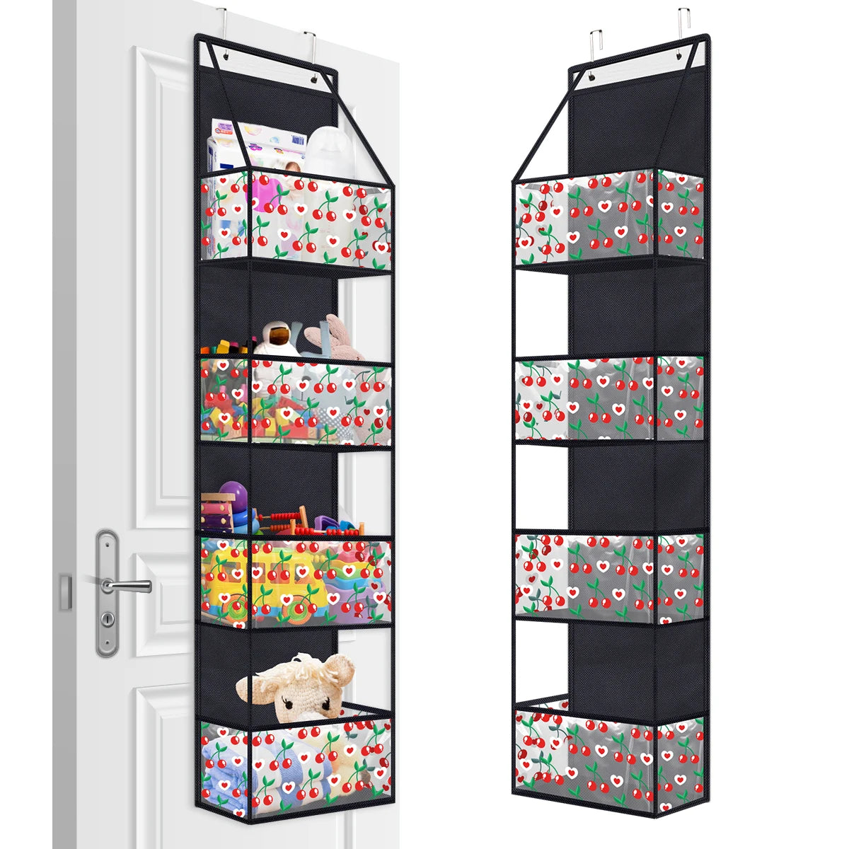 1pc 4 /6Layer Over The Door Hanging Organizer Cosmetics Wall Hanging Storage Organizerfor Nursery Bathroom Closet Bedroom Dorm