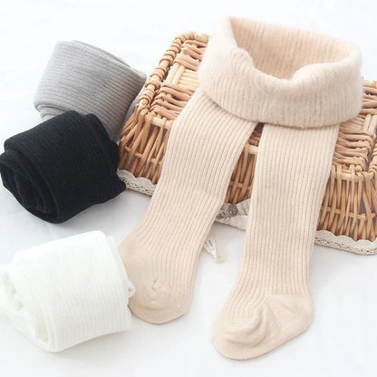 Girls Winter Tights - Thick Warm Cotton Pantyhose for Toddlers & Kids 0-6 Years