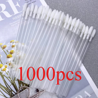 50/1000 PCS Lip Brushes Disposable Cosmetic Lip Brush Lipstick Lip Glossy Wands Cleaner Applicator Eyeshadow Makeup Brush Tool