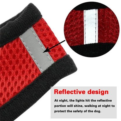 Premium Adjustable Cat & Dog Harness Vest with Leash - Breathable Mesh Pet Walking Collar for Small to Medium Pets