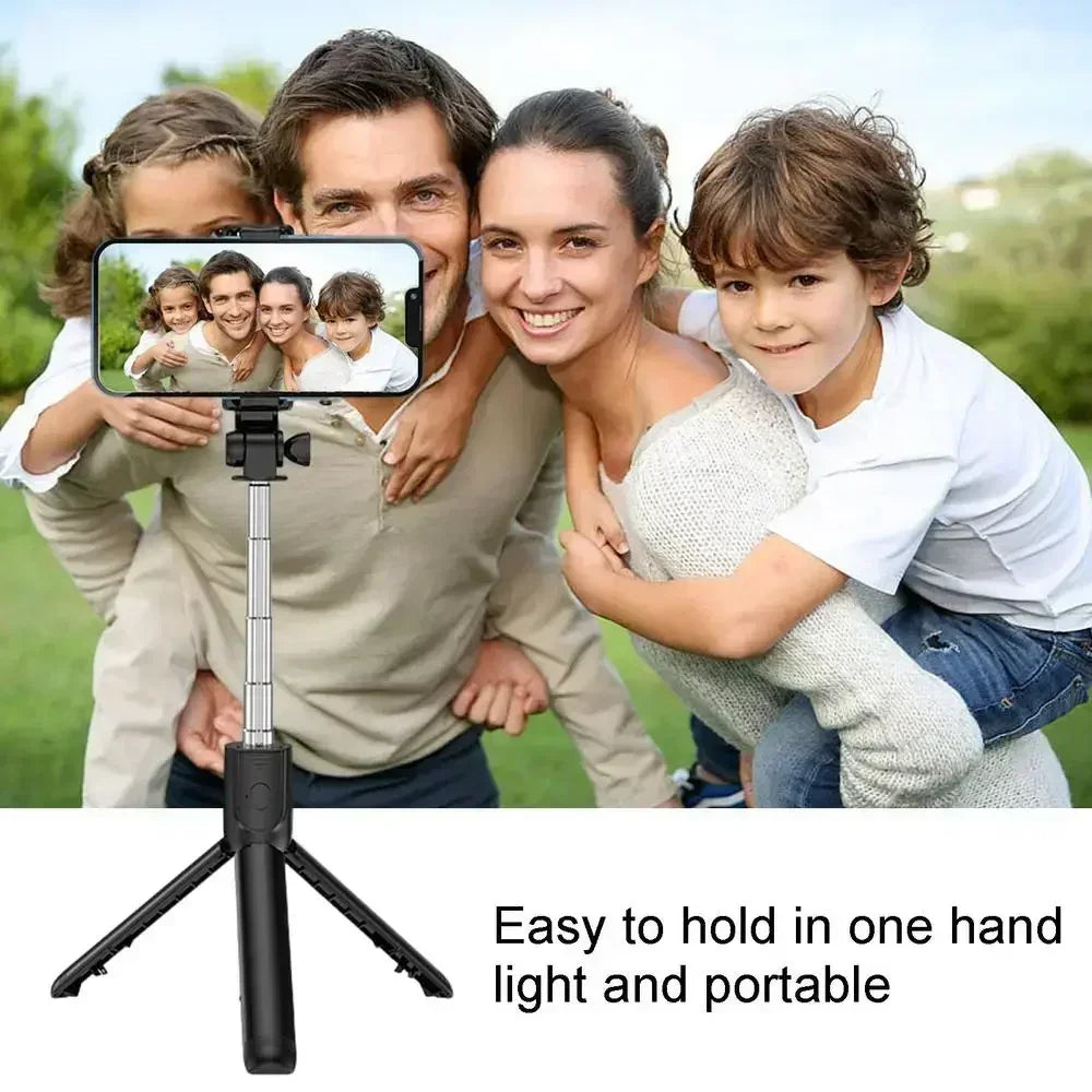 Selfie Stick Wireless Tripod Stand with Light Bluetooth Remote Extendable Tripod for iPhone Mobile Phone Tiktok Live Streaming