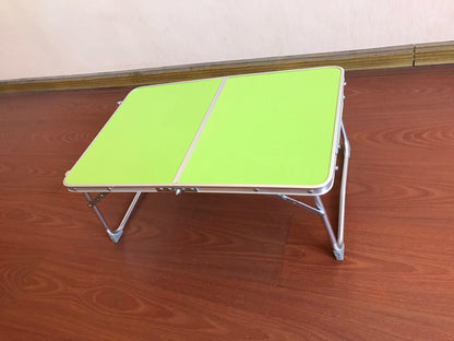 EFAN Small Folding Picnic Camping Table 60x40x26cm, Aluminium Lightweight Foldable Picnic Laptop Bed Travelling Portable Table