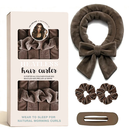 No Heat Hair Rollers Heatless Curling Rod Headband Soft Hair Curler Satin Curlers Curls Sleeping Bonnet Night Cap Styling Tools