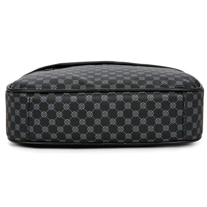 Casual Lightweight Business Shoulder Bags for Men PU Leather Messenger Bag Comfortable Wide Strap Crossbody Bags Designer Male