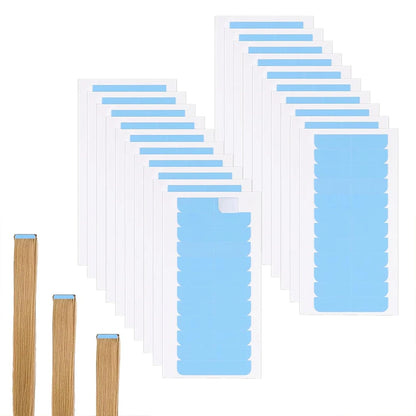 60/120/240pcs Double Sided Hair Extension Tape Adhesive Replacement Wig Tape Blue Hair Tabs for Extensions Beauty Tools