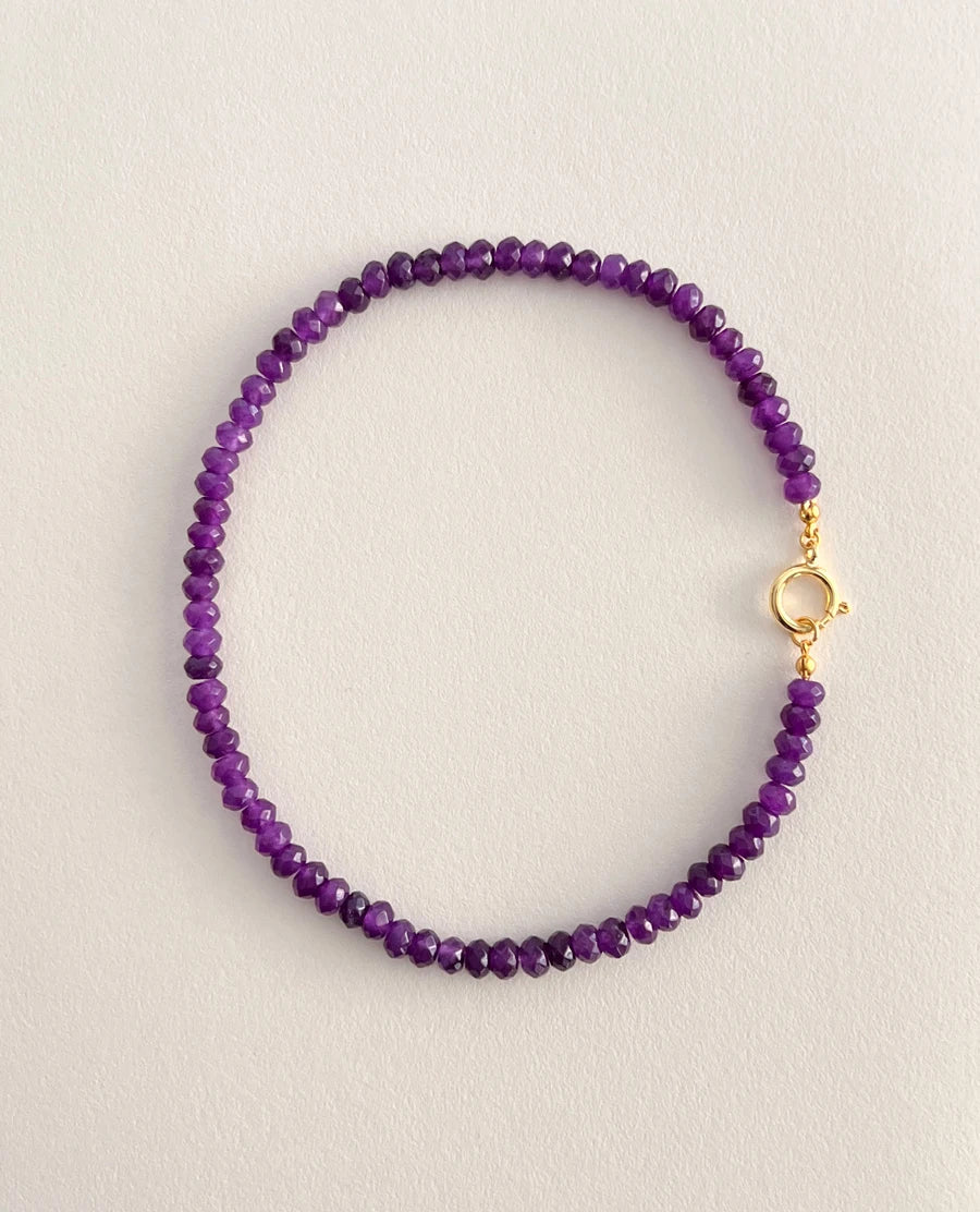 Colored Semi-precious Stone Fashion Necklace 5*8 Cut Natural Stone Beaded Necklace For women, Luxury Handmade  Jewelry