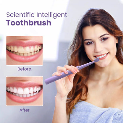 Sejoy Electric Toothbrush with 6 Heads 3 Cleaning Modes for Dental Care Smart Timer Rechargeable Sonic Toothbrush