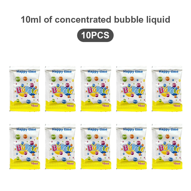 10 hole fully automatic bubble machine for children's kindergarten outdoor activities bubble toy without battery bubble water