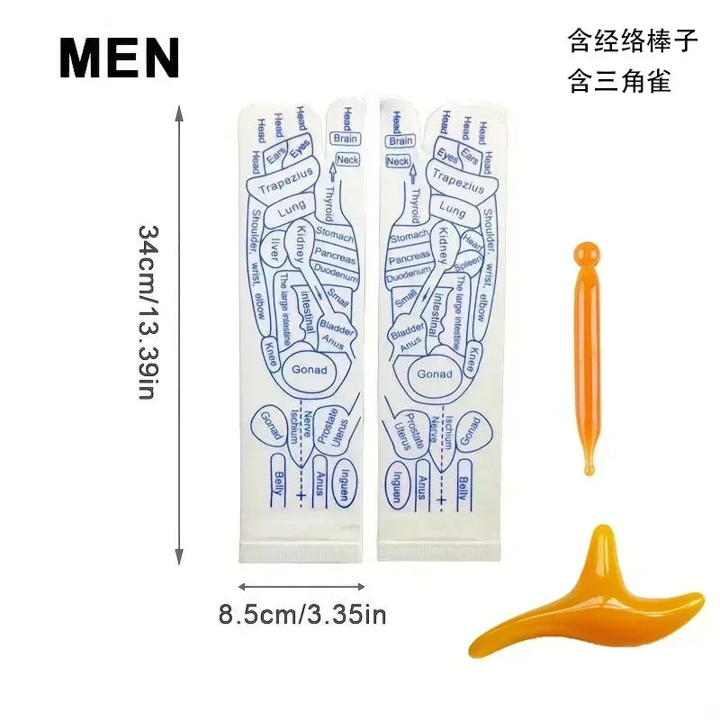 1 Set Socks Acupressure Foot Care Massage Relieve Tired Feet Massager Reflexology Socks Foot Acupoint Massage Tool Physiotherapy