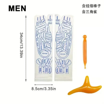 1 Set Socks Acupressure Foot Care Massage Relieve Tired Feet Massager Reflexology Socks Foot Acupoint Massage Tool Physiotherapy