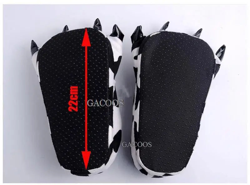 Kids Dinosaur Slippers - Cozy Animal Paw House Shoes for Boys & Girls | Cartoon Stitch Design