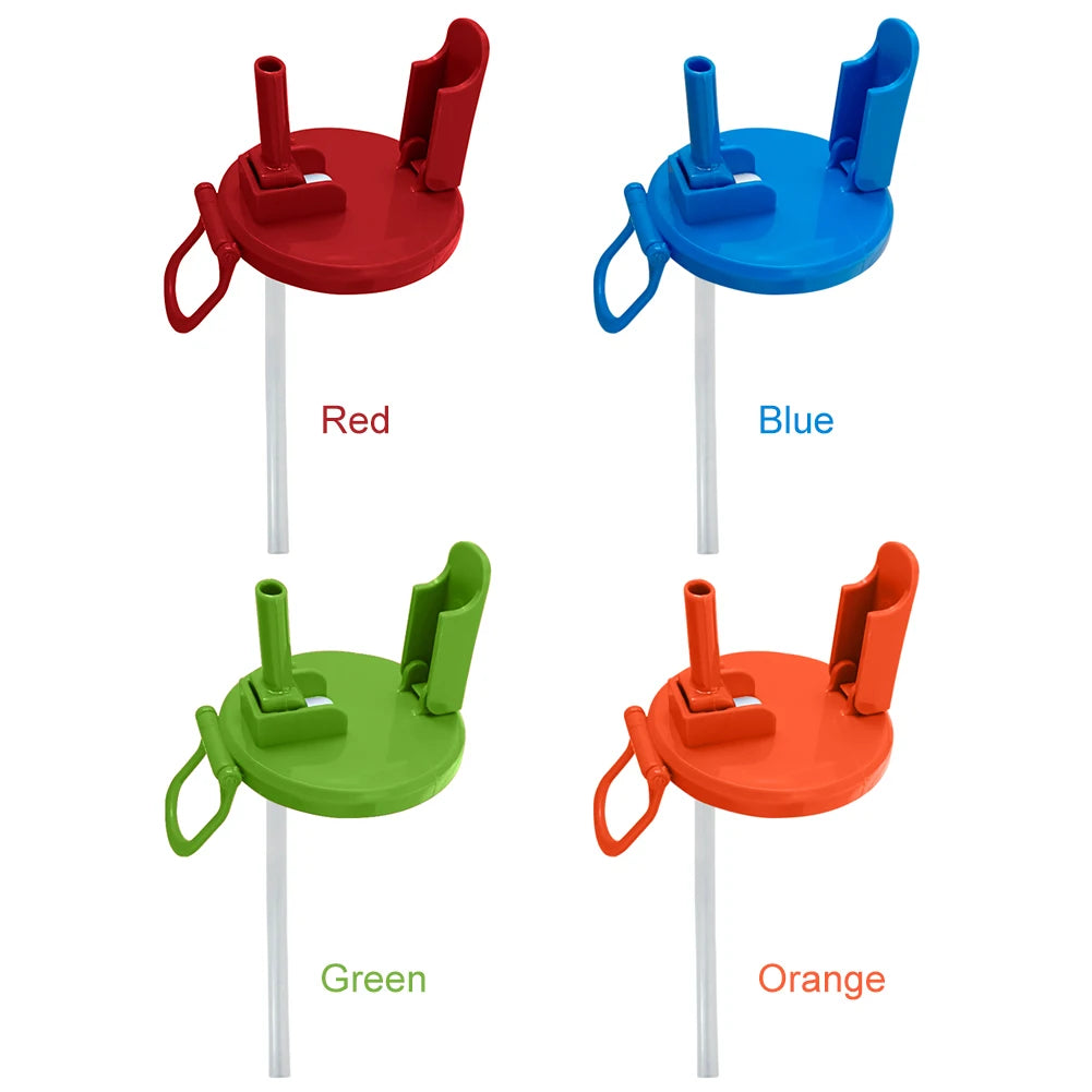 Colorful Soda Covers Reusable Silicone Soda Lids with Straws Bpa-free Covers for Standard Beverage Cans Jar Lid for Picnics