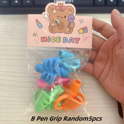 1/3pcs Children Writing Pencil Pan Holder Kids Learning Practise Silicone Pen Aid Grip Posture Correction Device for Students