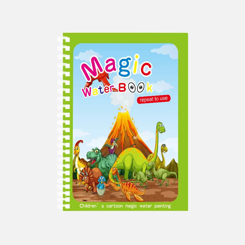Magic Water Drawing Book for Kids Montessori Children's Reusable Coloring Book Sensory Early Educational Learning Painting Toys