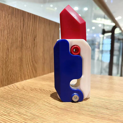 Gravity Folding Claw Knife Radish Knife 3d Printing Gravity Knife Small Radish Knife Push Card Decompression Fidget  Mini Toy