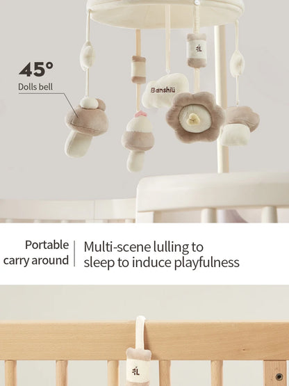 Banshili Music Bed Bell Baby Mobile Cute Cartoon Soothing Boys and Girls Toys Baby Mobile for Crib Baby